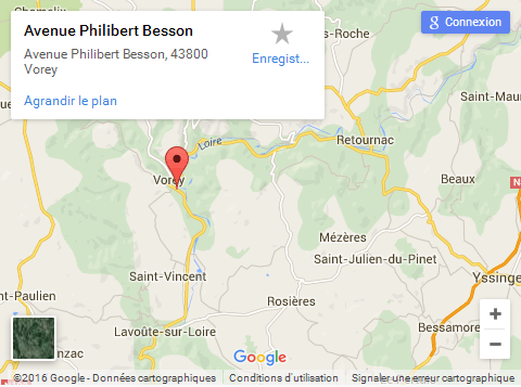 agrandir le plan via google maps